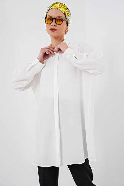 Bigdart Dámska tunika s dlhou košeľou 5945 - biela