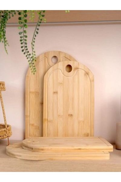 EceAksesuar Bamboo 2-Pack Presentation Board Cutting Board