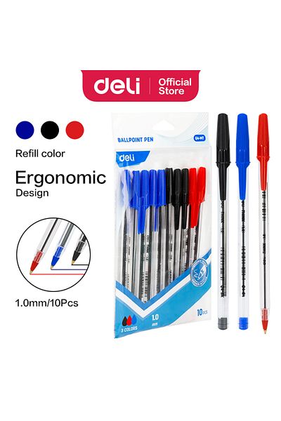 Deli Ball Point Pen ASST. EQ4-MT