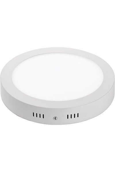 QUANTA 18W Round Led Spot Panel Light Surface Mounted white