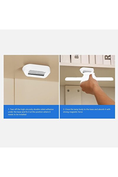 Mighty BEYAZ TON AYARLI DOKUNMATİK MASA LAMBASI ŞARJLI ÇALIŞMA MASASI EV ELBİSE DOLABI LED IŞIK LAMBA