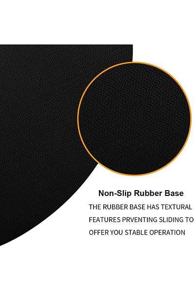 zola Mouse pad, wrist rest, non-slip, 23x18 cm, black