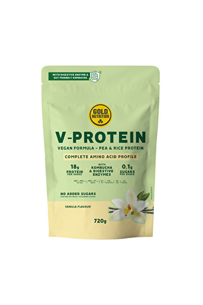 GOLDNUTRITION Pudra proteica vegetala, GoldNutrition, V Protein Vanilie, 720 g