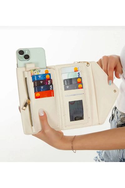 Esila Sirius Women's Wallet with Phone Compartment, Cash Compartment, Wrist Arm, Hand Strap Wallet