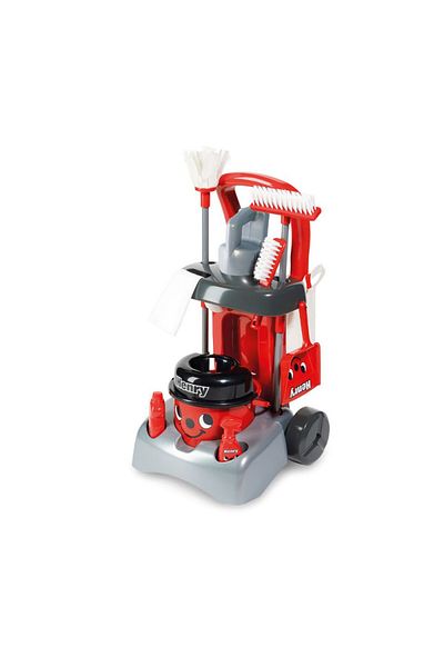Casdon - Henry Deluxe cleaning trolley for Kids 3+ - Red