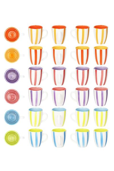 Tavola Set of 6 coffee and tea cups 350 ml SUMMER