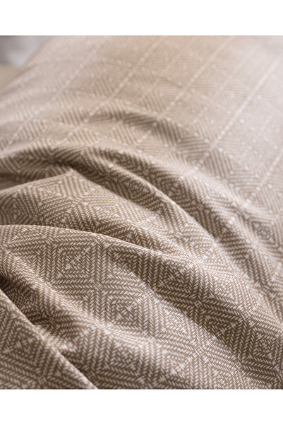 Madame Coco Odette 100% Cotton Ranforce 2-Piece Pillow Case - Beige