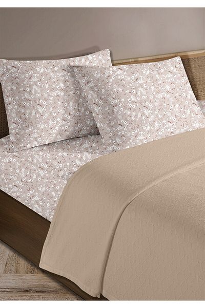Evim 100% Cotton Olivia Powder Single Pique Set 160 X 230 cm