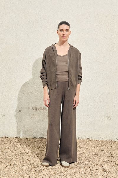 Oysho Ribbed knit trousers