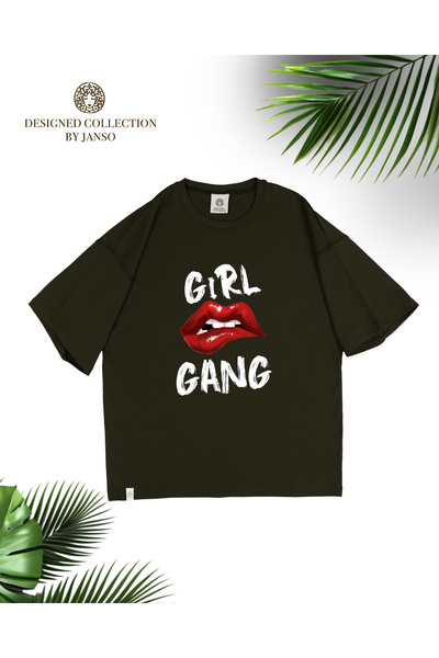 jansogroup -Women Short Sleeve Girl Printed Tshirt Large Size Oversize Cotton Fabric