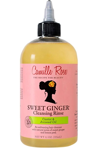 NONAMEE Camille Rose Sweet Ginger Cleansing Shampoo for All Hair Types, with Castor Oil and Anise, 3