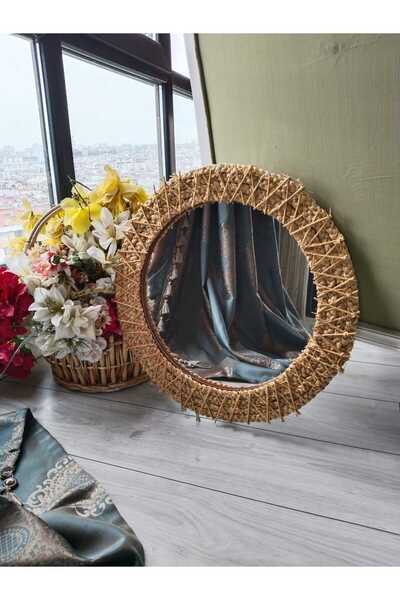8 Ekim Tasarım Atölyesi Dekoratif bambu ayna