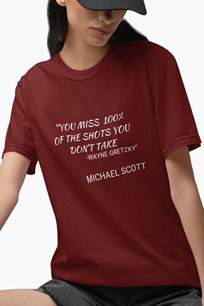 qoeuyl boutique The Office Michael Scott Text Printed 100% Cotton Gift T-Shirt