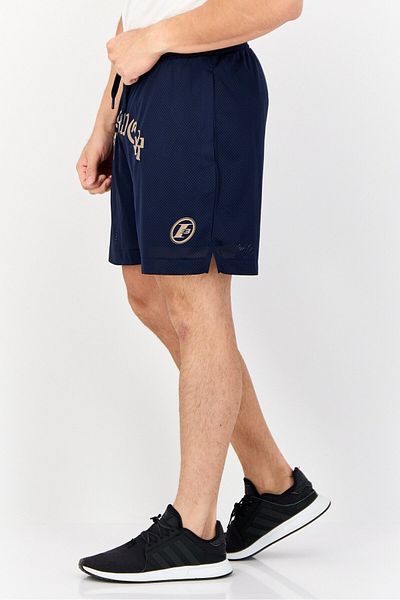 Reebok شورت رياضي مناسب للخارجية للرجال، أزرق داكن