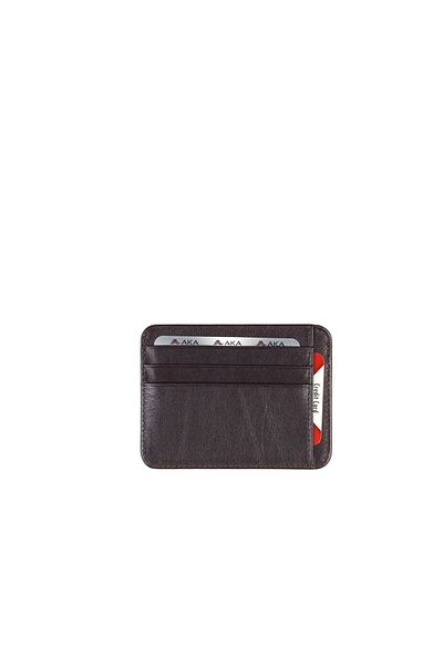 Aka Leather Brown Card Holder 004 3