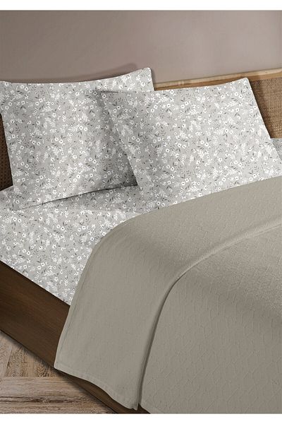 Evim 100% βαμβάκι Olivia Soil Σετ Πικέ Μονό 160 x 230 cm