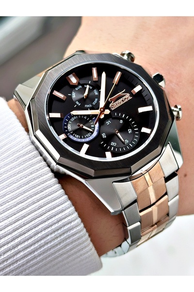 Slazenger Fonksiyonlu 5 Atm Su Geçirmez Çelik Kordon Erkek Kol Saati 2386.02