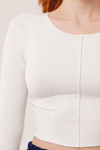 MRA Fashion Reverse Stitched Basic White Body Blouse