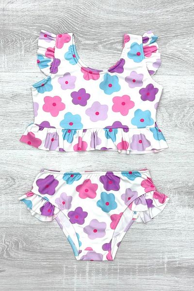 MODANINO Girl's Ruffle Swimsuit Set 2-10 Years 12221