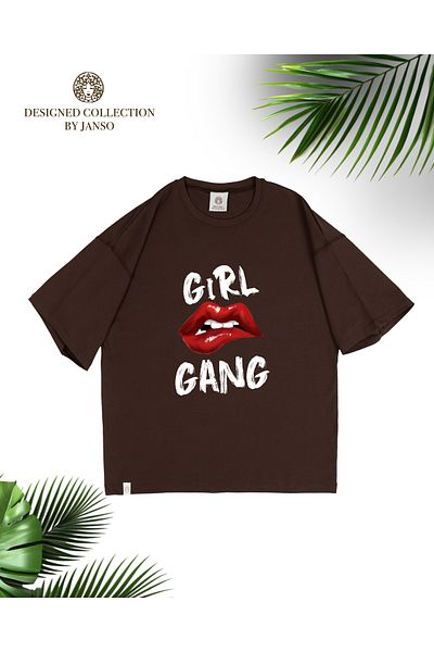 JANSO GROUP -Women Short Sleeve Girl Printed Tshirt Large Size Oversize Cotton Fabric