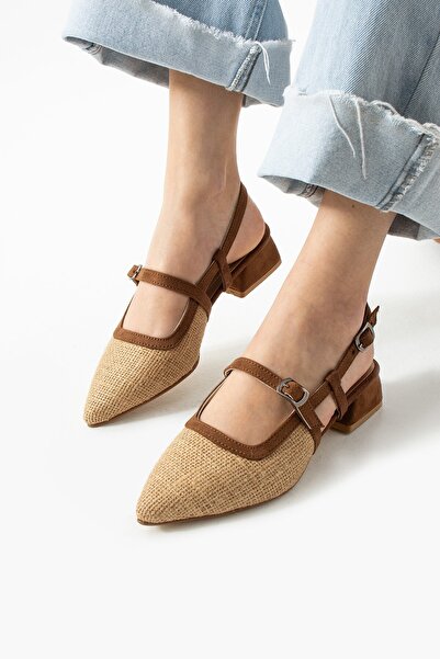 Glenz Γυναικεία πέδιλα καθημερινά με τακούνι TS1184