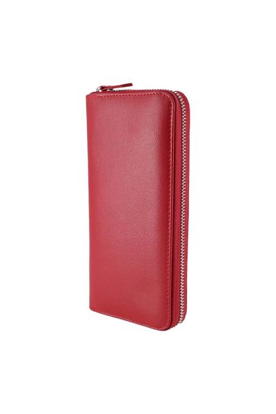 OEM Women's genuine leather wallet, HASSION, B02, red