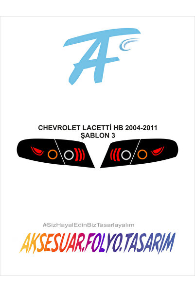 aksesuar folyo tasarım Chevrolet Lacetti Hb 2004-2011 Stop Folyo