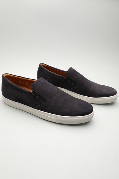 Gondol Loafer clasic pentru bărbați din piele naturală, piele de căprioară albastru 44 ttx. 601103