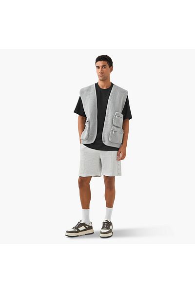 Starter Button Detail Shorts with Drawstring Closure and Pockets