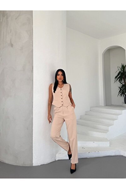 NFES TEKSTİL 6-BUTTON VEST SUIT