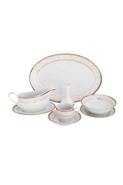 HIC Richvine 28-piece porcelain dessert set for 6 people