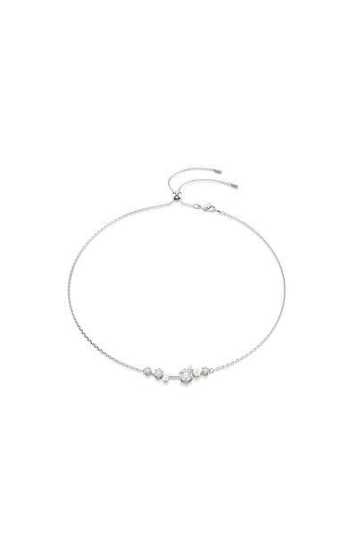 Swarovski Constella Kolye, Kristal inci, Yuvarlak kesimler, Beyaz, Rodyum kap...