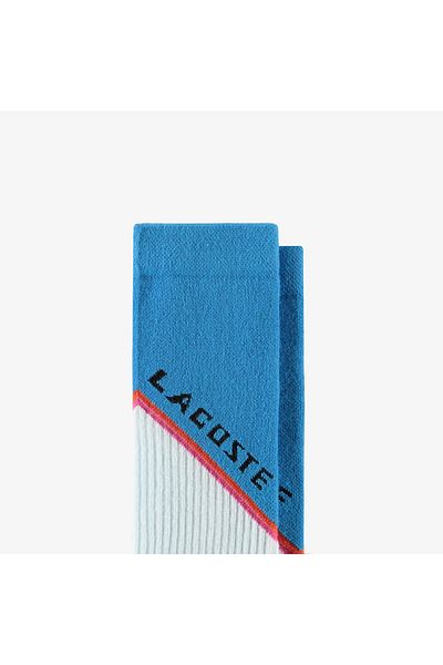 Lacoste Unisex Color Block White Socks