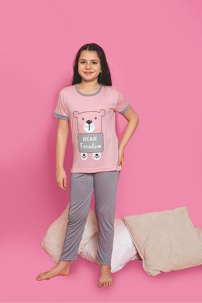 ZambakModa Children's Nightwear Pajama Set 1486