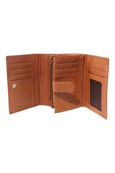 OEM Women's genuine leather wallet Hassion G065, brown