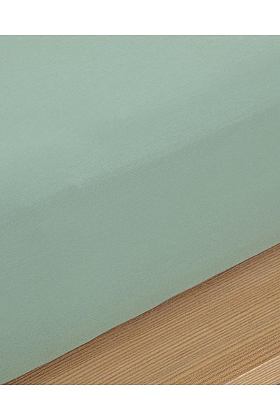 BEYAZTOPTAN Combed Elastic Single Person Bed Sheet (100 X 200)