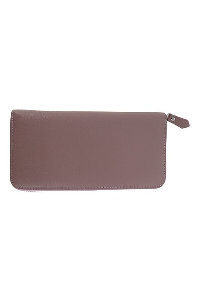 OEM Women's wallet made of genuine leather, HASSION, B02, pink violet