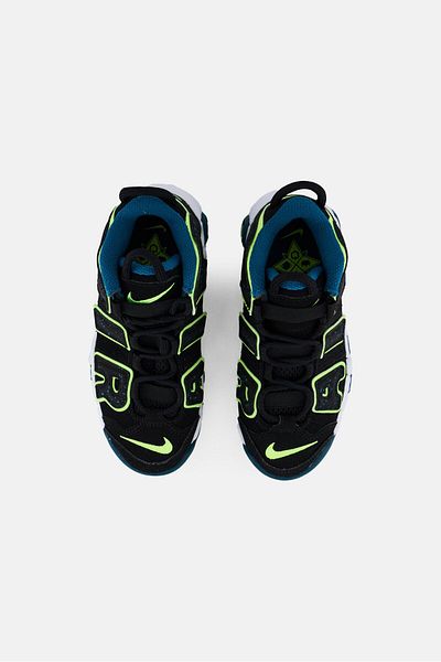 Nike Kids Boy More Uptempo Lace Up Sports Shoes, Black