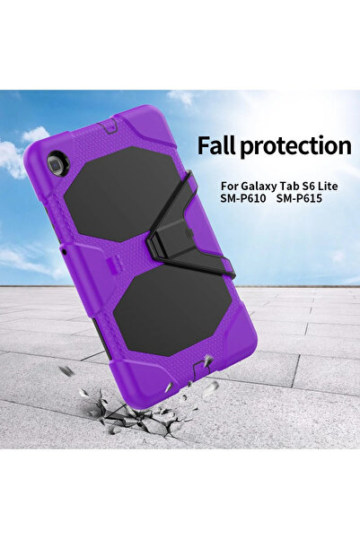 NewFace غطاء تابلت سامسونج جالاكسي P610 تاب S6 لايت 10.4 جريفين - بنفسجي 1490203709