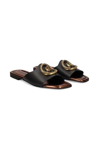 Just Cavalli Women's Jc Snake Logo Slippers - Black