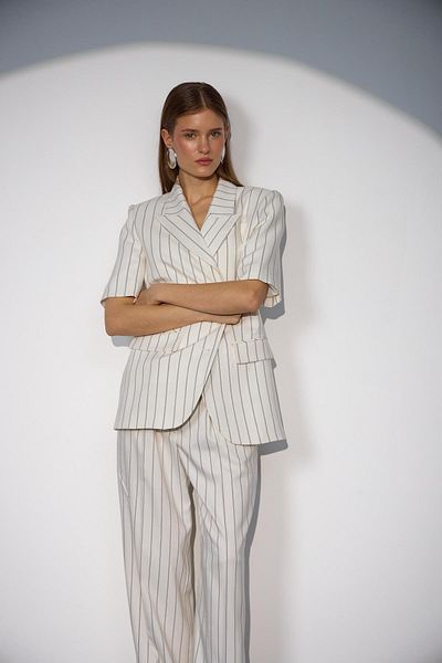 NOK İSTANBUL Classy Comfort Chic Blazer White