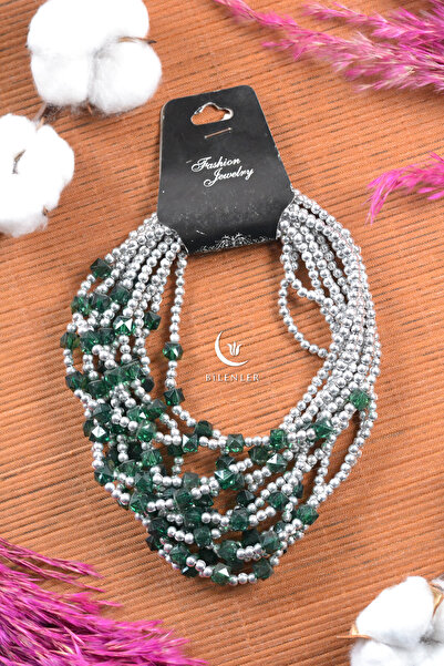 Bilenler Renkli Boncuklu Kız Çocuk Kolyesi, Hediyelik-Günlük (10 Adet)