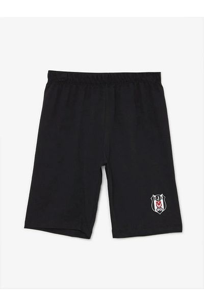 LC Waikiki Lcw Kids Elastic Waist 1903 Beşiktaş Printed Boys' Pajama Shorts Pack of 2
