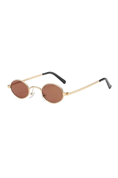 Toz Vintage Melveks Brown Round Vintage& Retro Sunglasses