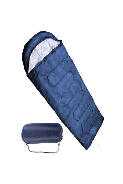 ACTION ONE La Paz hooded envelope sleeping bag, 210x75 cm, navy