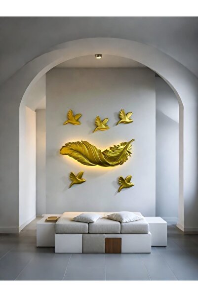 Genel Markalar Kuşlu Gold Tüy Aplik