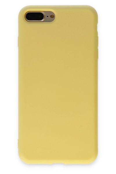 NewFace iPhone 7 Plus Case Nano Velvet Silicone Inside - Yellow Dpmah