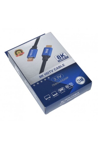 CLASSLIGHTS Καλώδιο HDMI HDTV 8K 2.1V, 3M, Πράσινο/Μαύρο, ElectroAZ