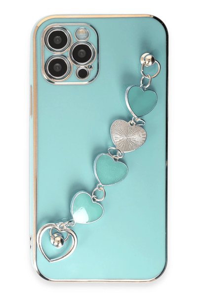 New Face iPhone 12 Pro Max Compatible Case Esila Silicone - Water Green