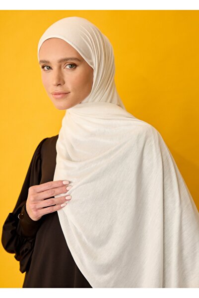 RABIAZ Hijab Shawl-White Jersey